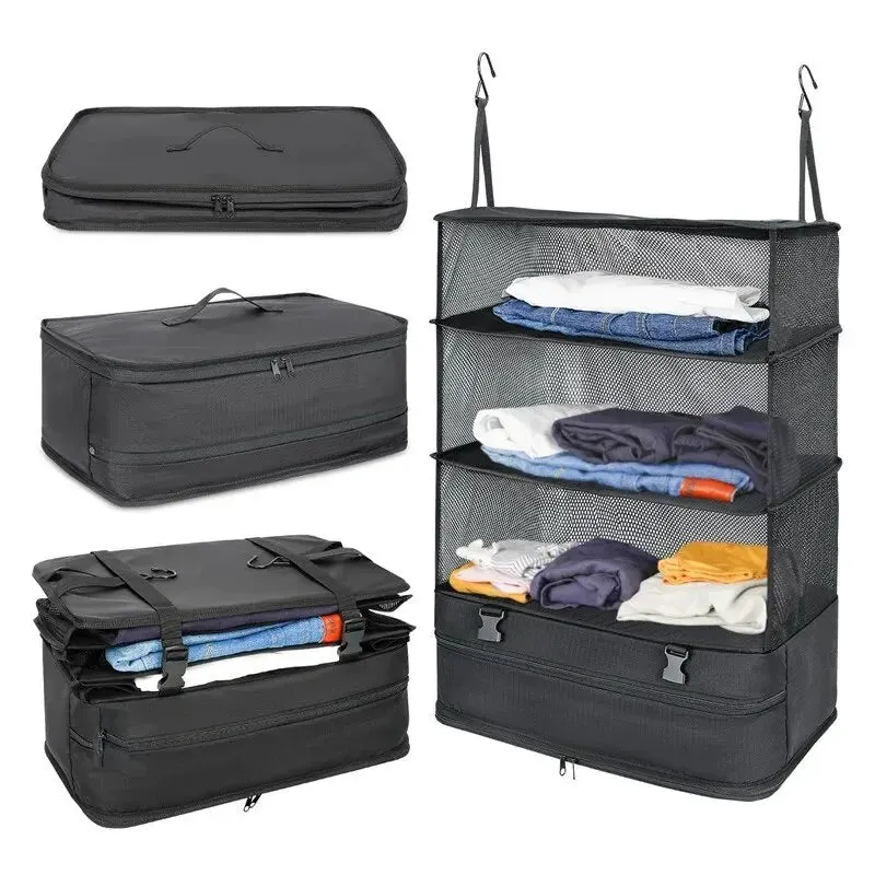 1 Set Hanging Packing Cubes for Housewares and Luggage Organization