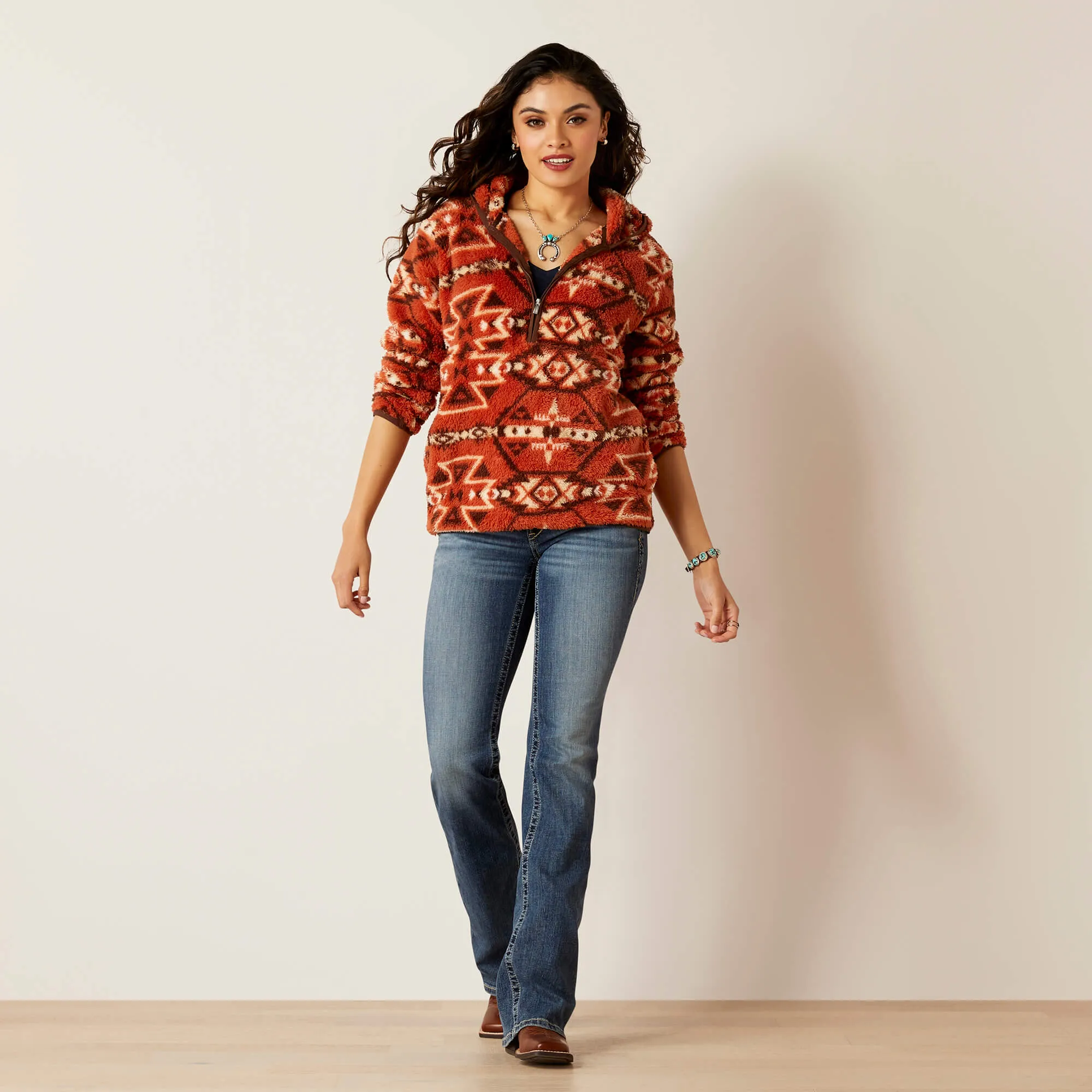 10046133 Women's REAL Berber Pullover Sweatshirt by Ariat