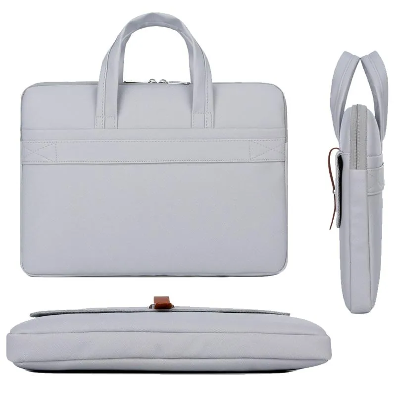 13-13.3 Inch Pink Pu Waterproof Laptop Bag - Durable and Stylish