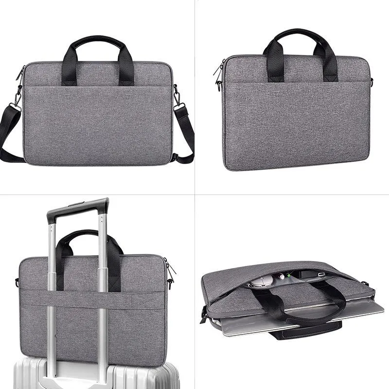 14.1-15.4 Inch Portable Laptop Bag with Single-shoulder Strap