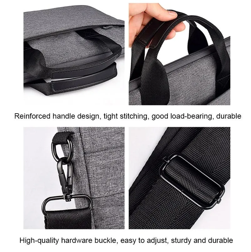 14.1-15.4 Inch Portable Laptop Bag with Single-shoulder Strap