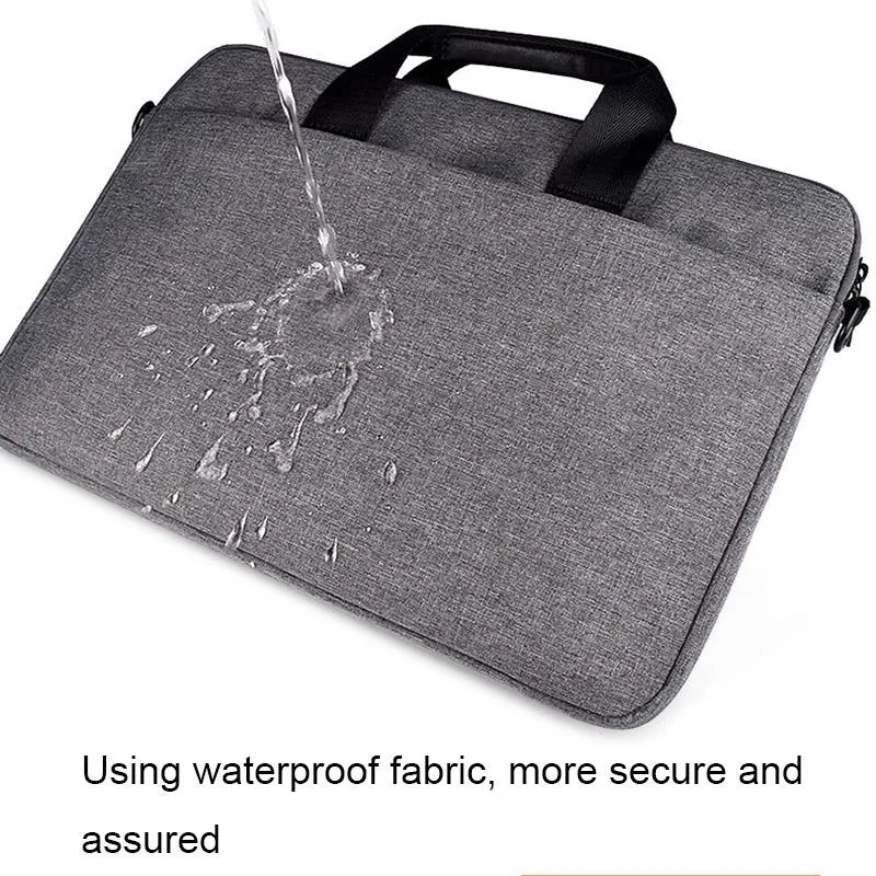 14.1-15.4 Inch Portable Laptop Bag with Single-shoulder Strap