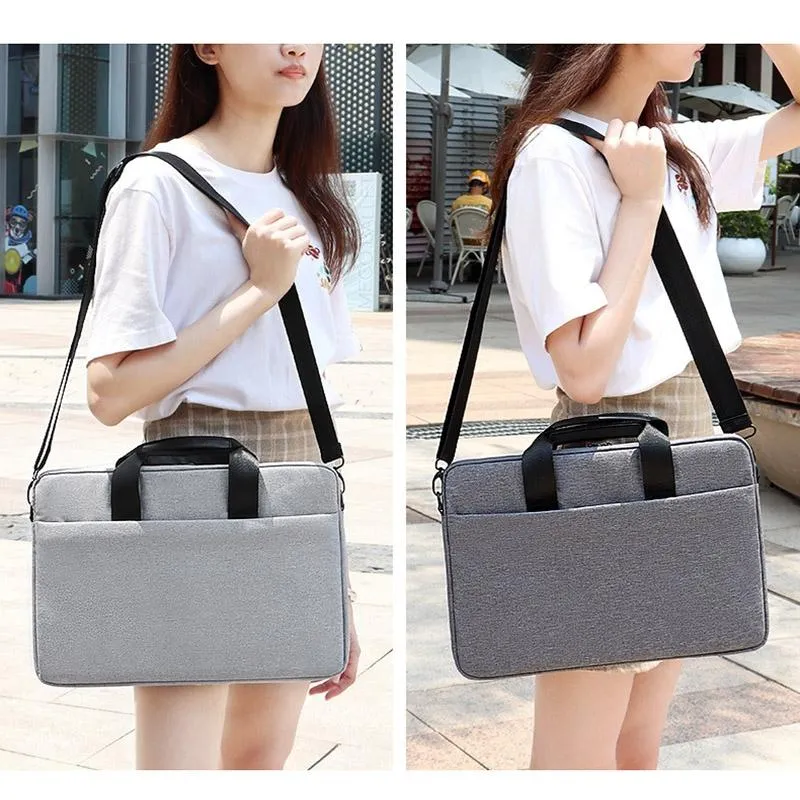 14.1-15.4 Inch Portable Laptop Bag with Single-shoulder Strap