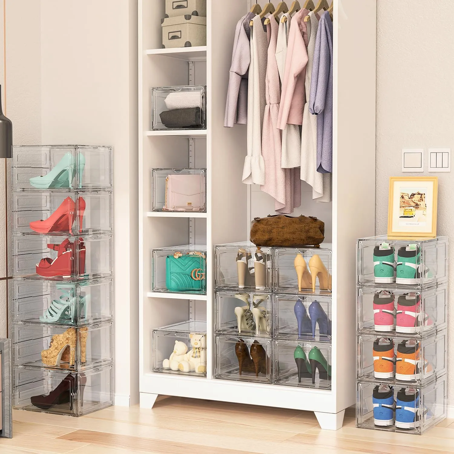 25X18X33.5Cm Multi-Functional Stackable Shoe Storage F52-8-1490