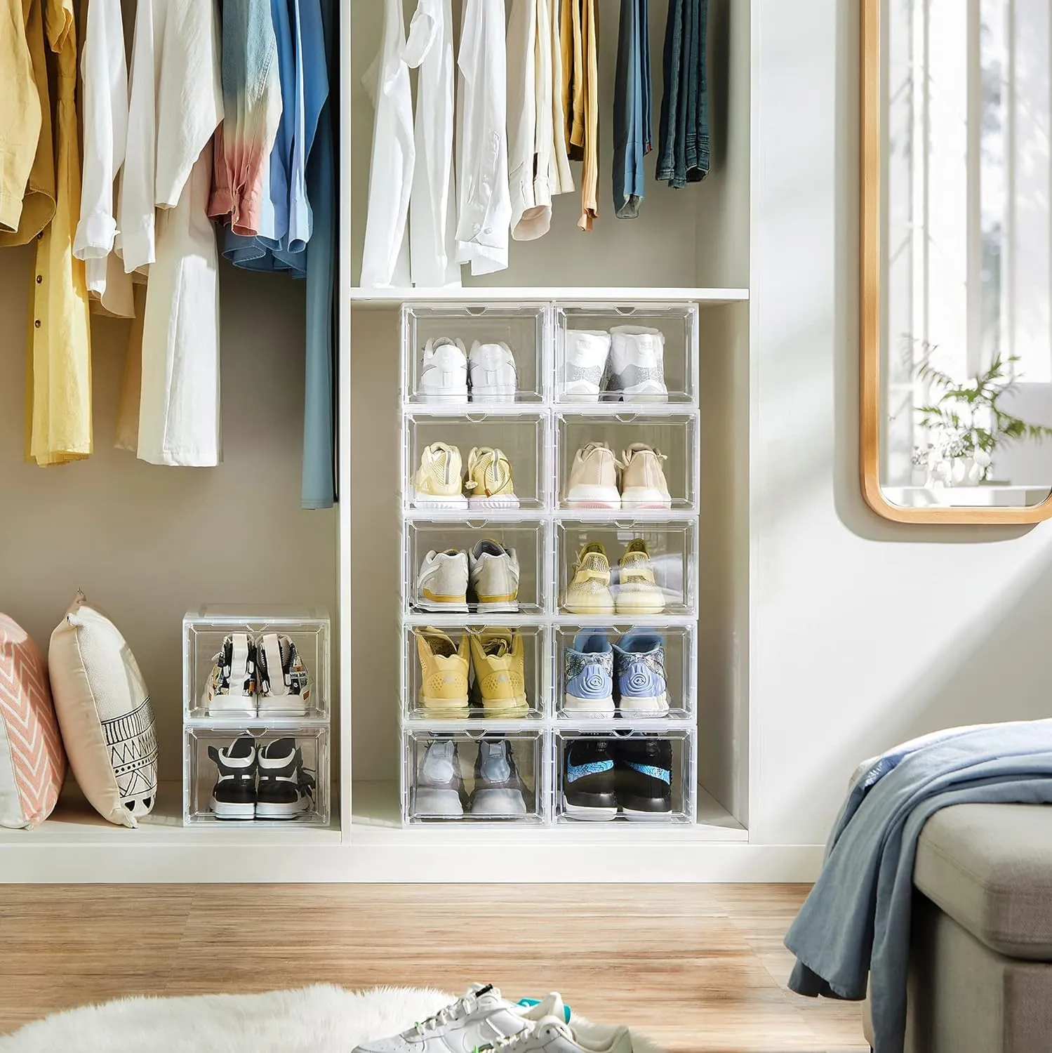 25X18X33.5Cm Multi-Functional Stackable Shoe Storage F52-8-1490