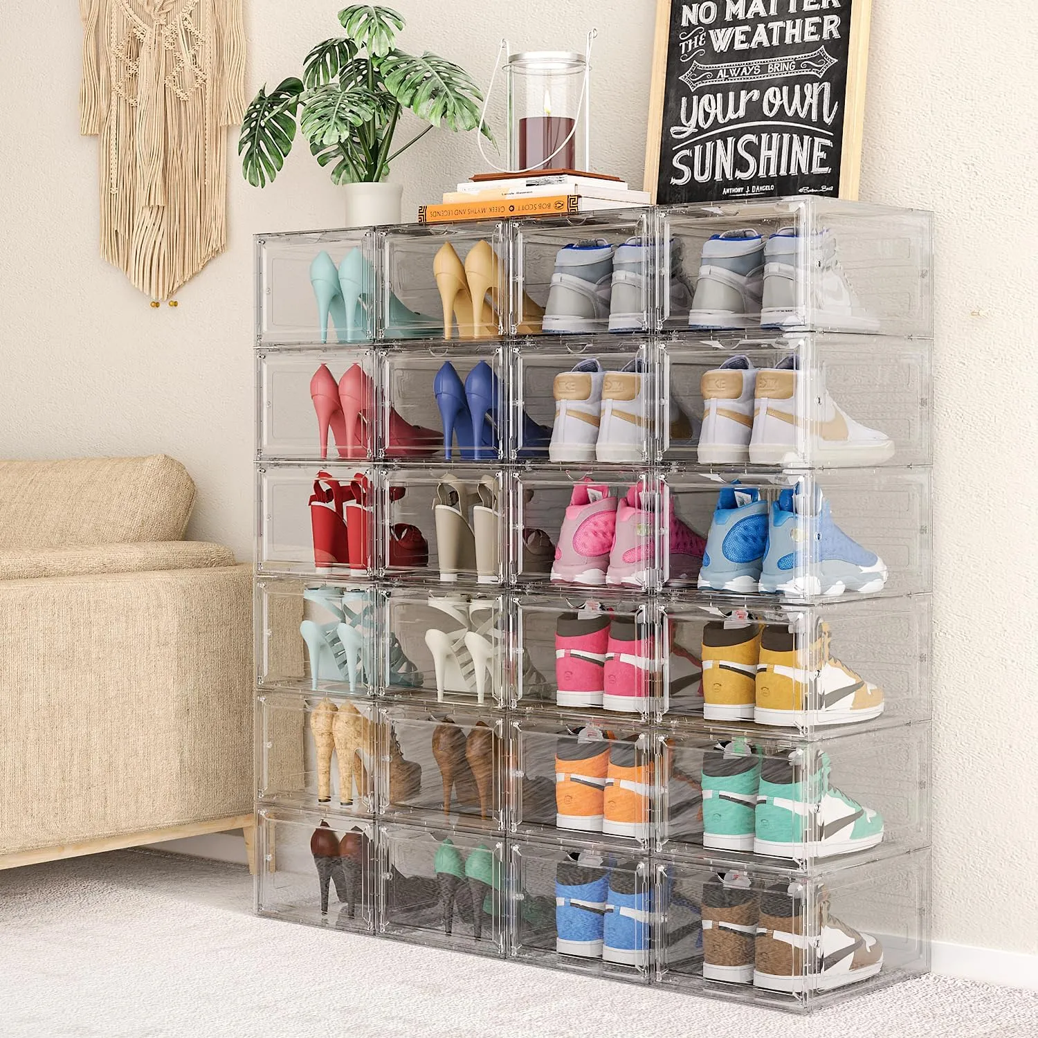 25X18X33.5Cm Multi-Functional Stackable Shoe Storage F52-8-1490