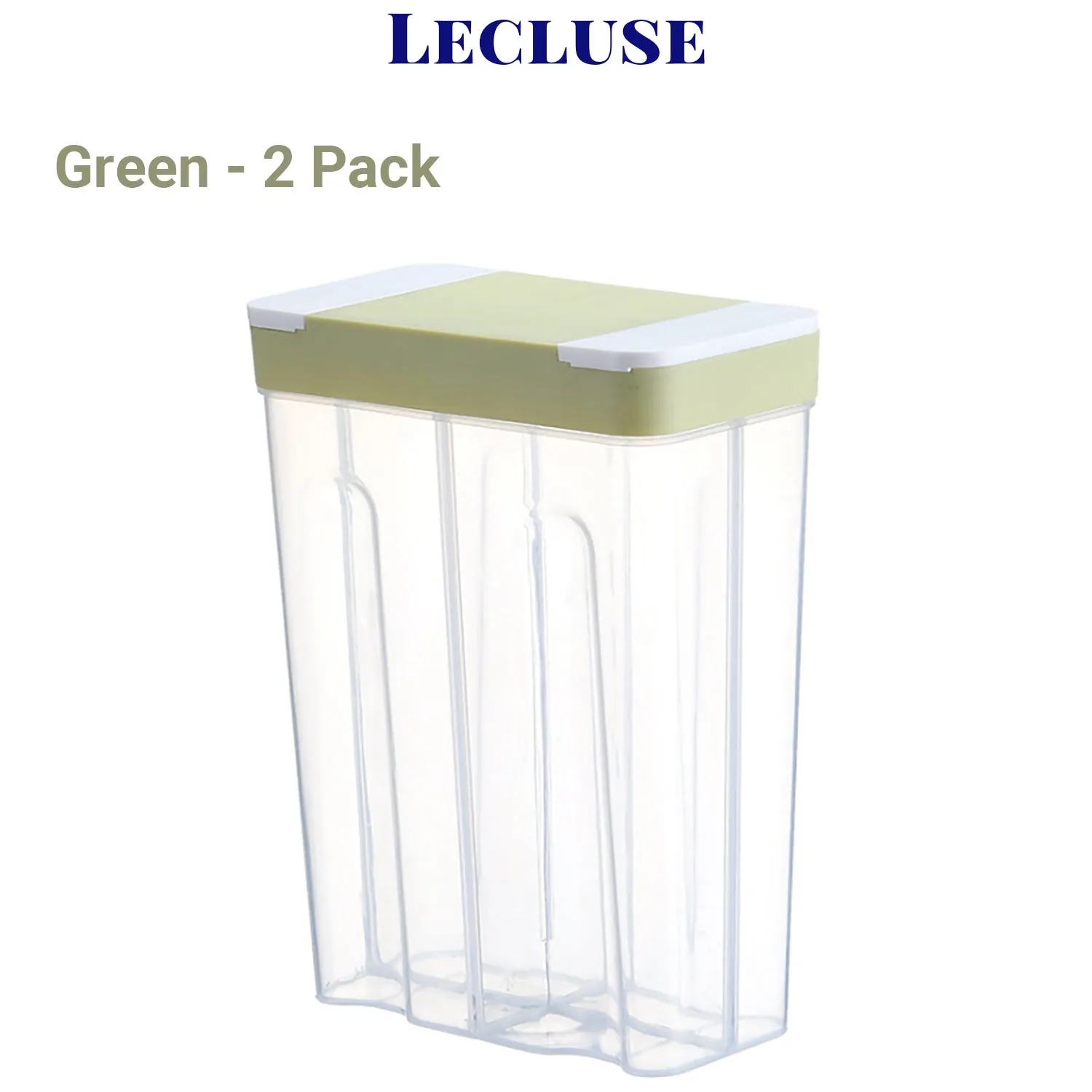 2x Lecluse Kitchen Food Storage Container Cereal Dispenser Dry Goods Bin Lid