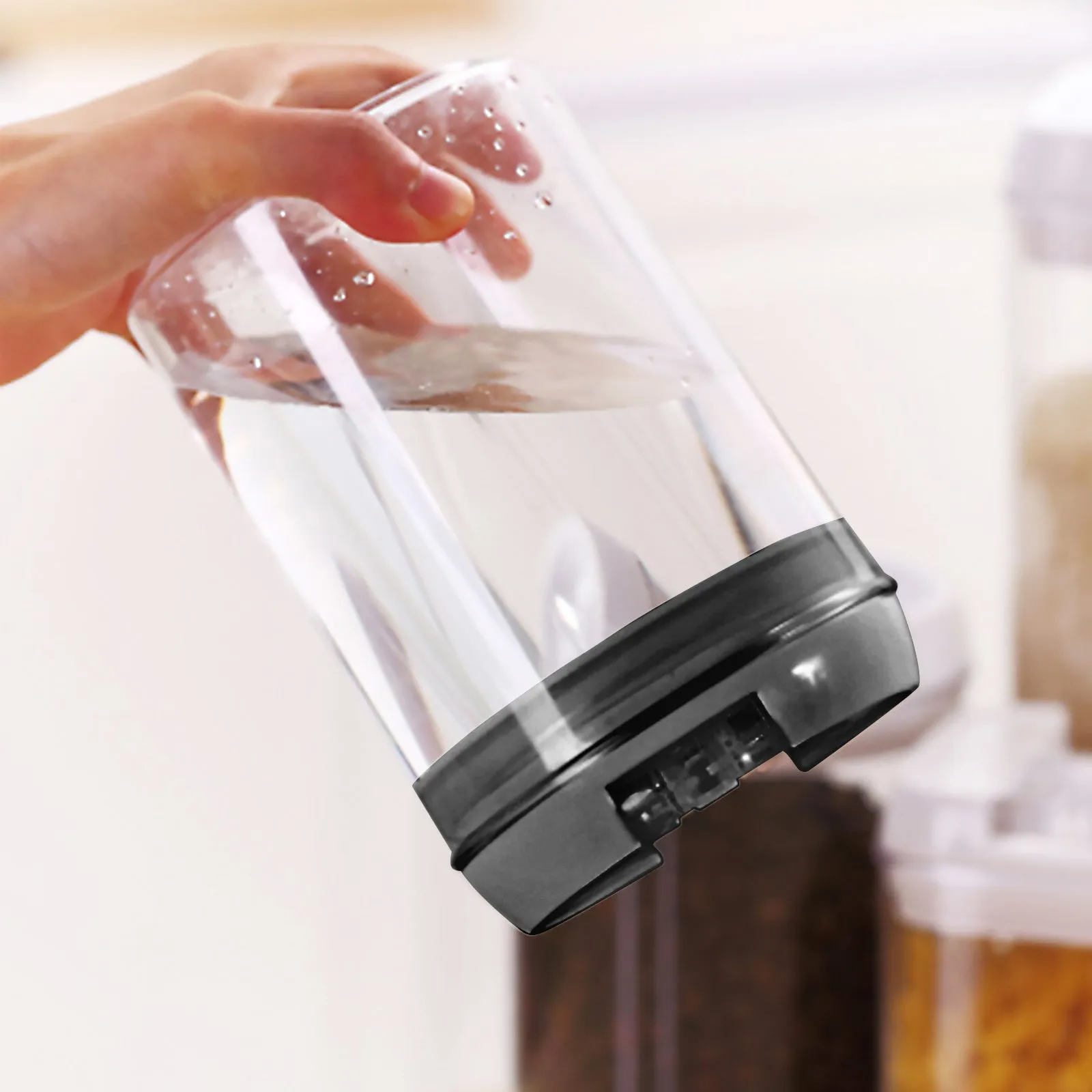 7pcs Food Storage Container with Lid Airtight Kitchen Plastic Canister BPA Free