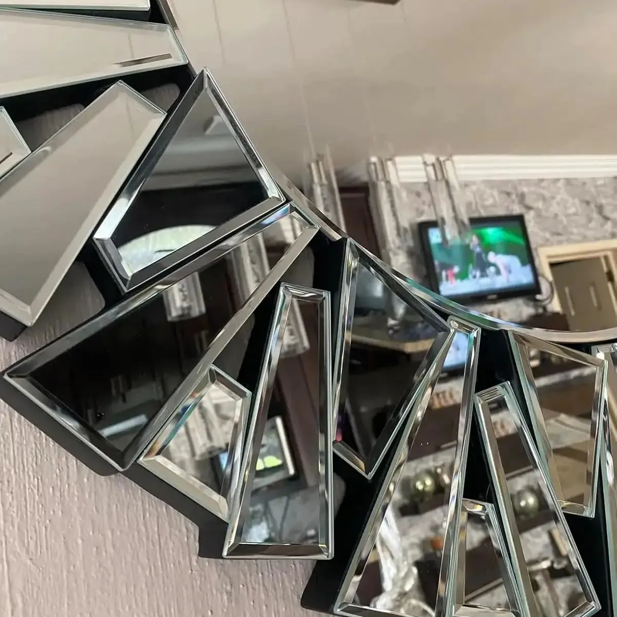800Mm Round Silver Beveled Glass Wall Mirror