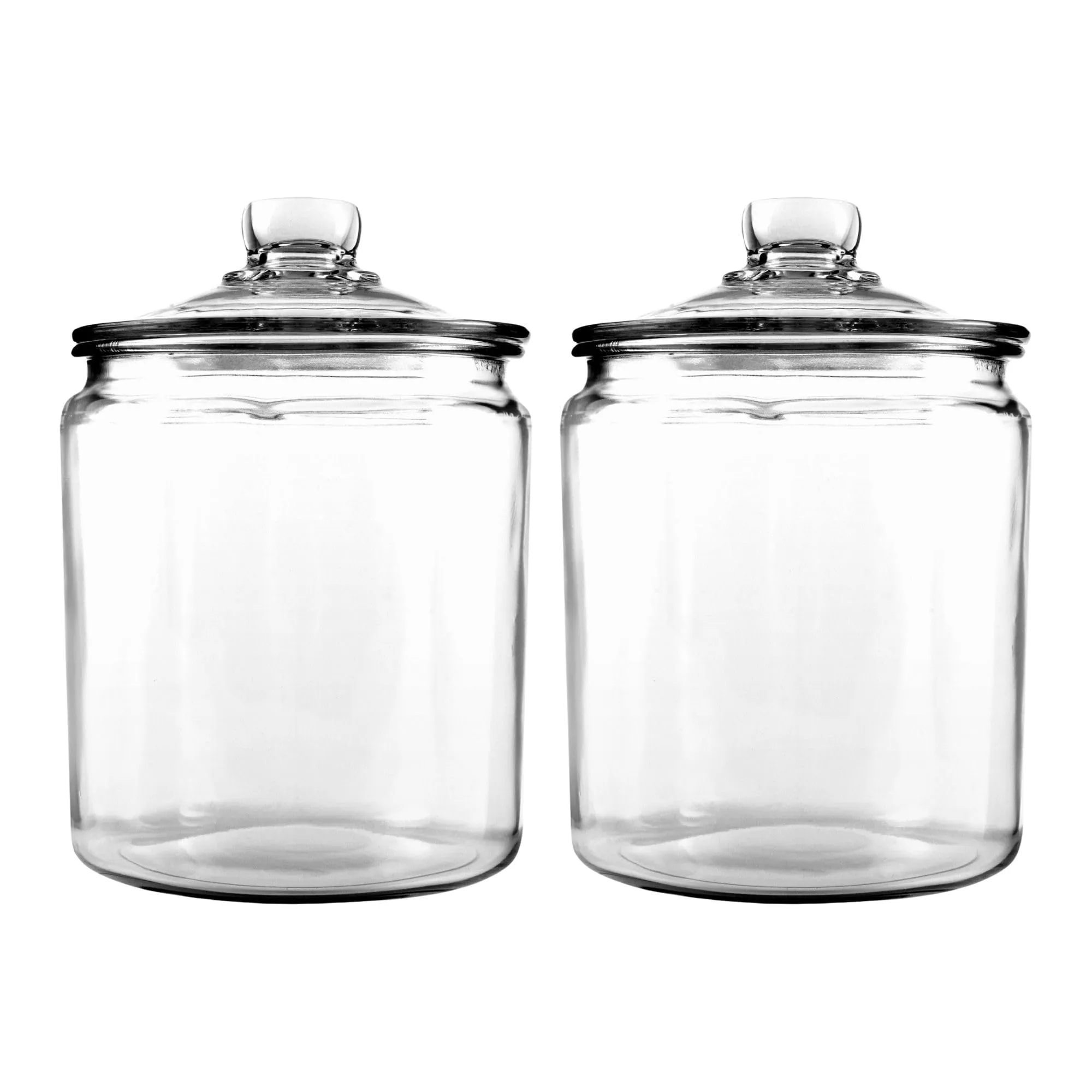 Anchor Hocking Glass Jar Set with Lid, 2-Pack