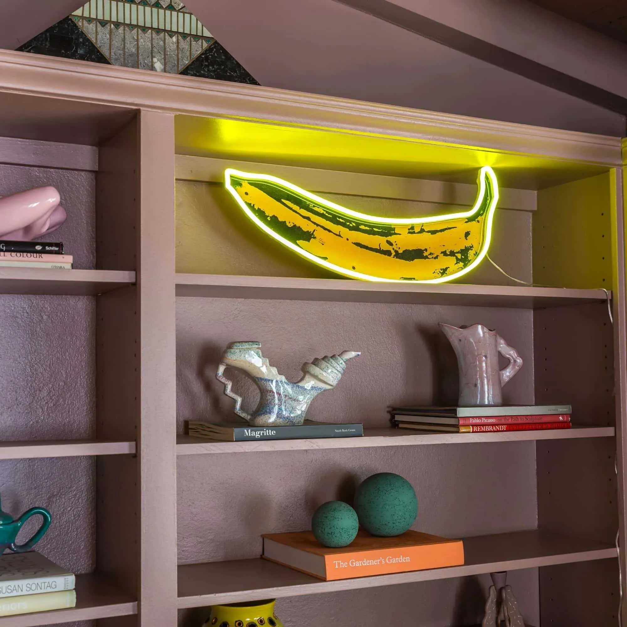 Andy Warhol Yellowpop Banana Neon LED Wall Mounted Sign