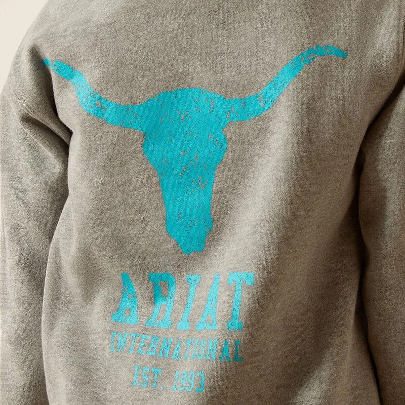 Ariat Girl's Grey Equipment Hoodie 10048586