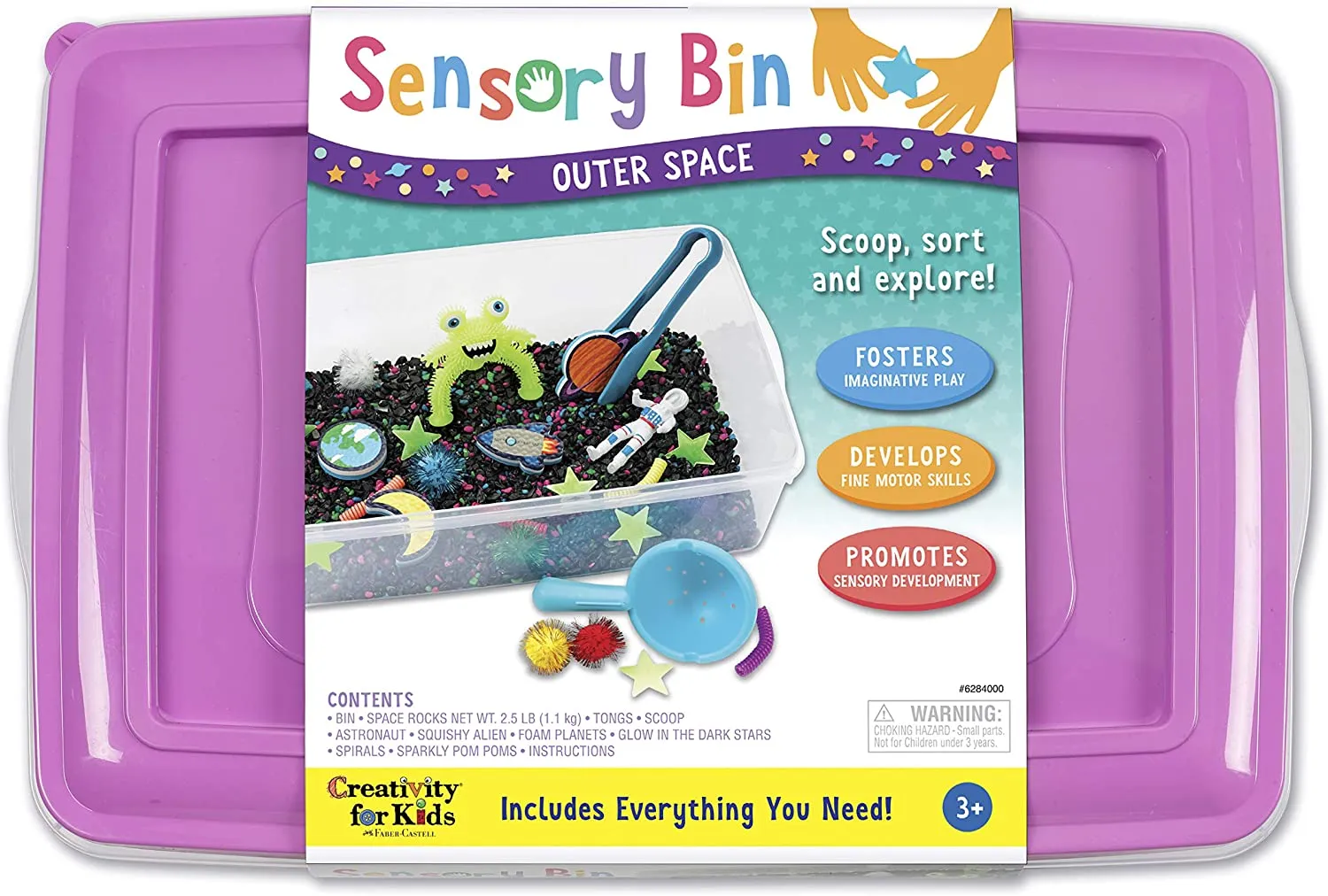 Creativity for Kids 6284 Sensory Bin Outer Space