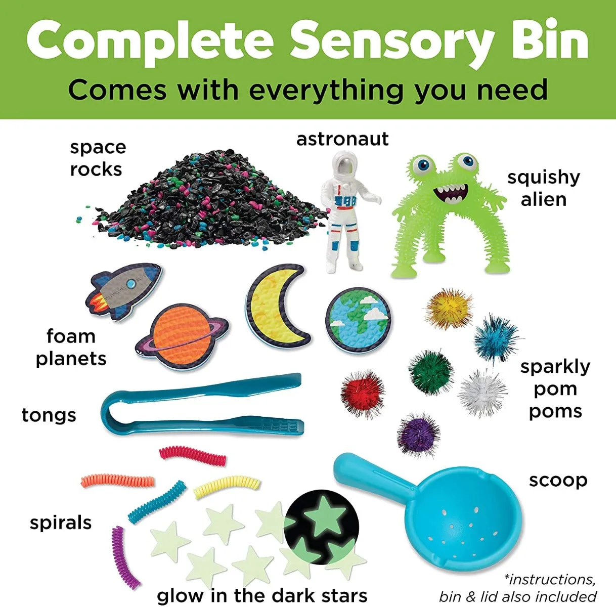 Creativity for Kids 6284 Sensory Bin Outer Space