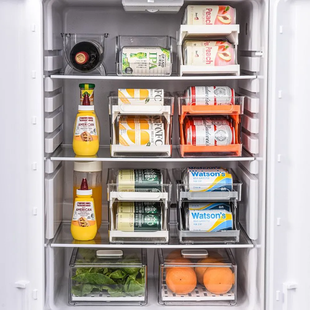Double-Layer Automatic Rolling Beverage Soda Can Storage Dispenser