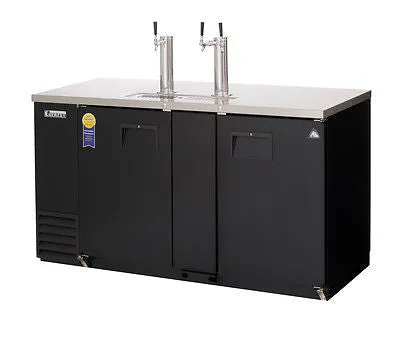 Everest EBD3 68" Double Door Direct Draw Keg Refrigerator