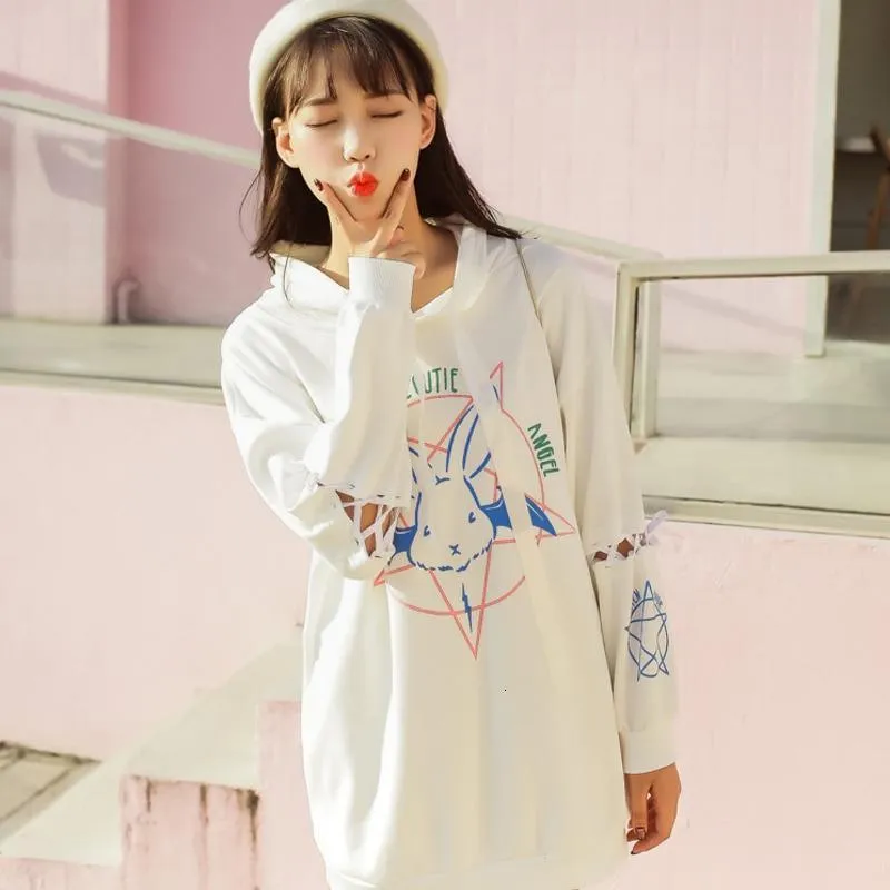 Fallen Evil Cutie Angel Hoodie: A great hoodie for rock, punk, bat and rabbit fans