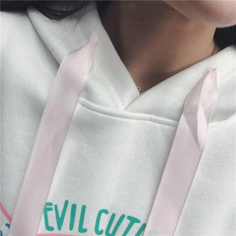 Fallen Evil Cutie Angel Hoodie: A great hoodie for rock, punk, bat and rabbit fans