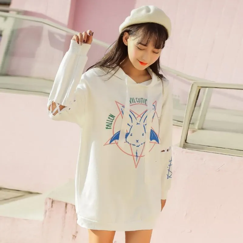 Fallen Evil Cutie Angel Hoodie: A great hoodie for rock, punk, bat and rabbit fans