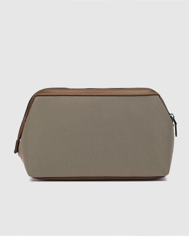 Gilbert Mens Toiletry Bag Nylon Coffee