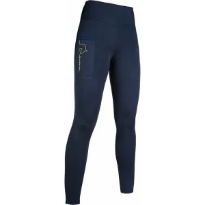 HKM Junior Riding Tight Leggings Navy/Green