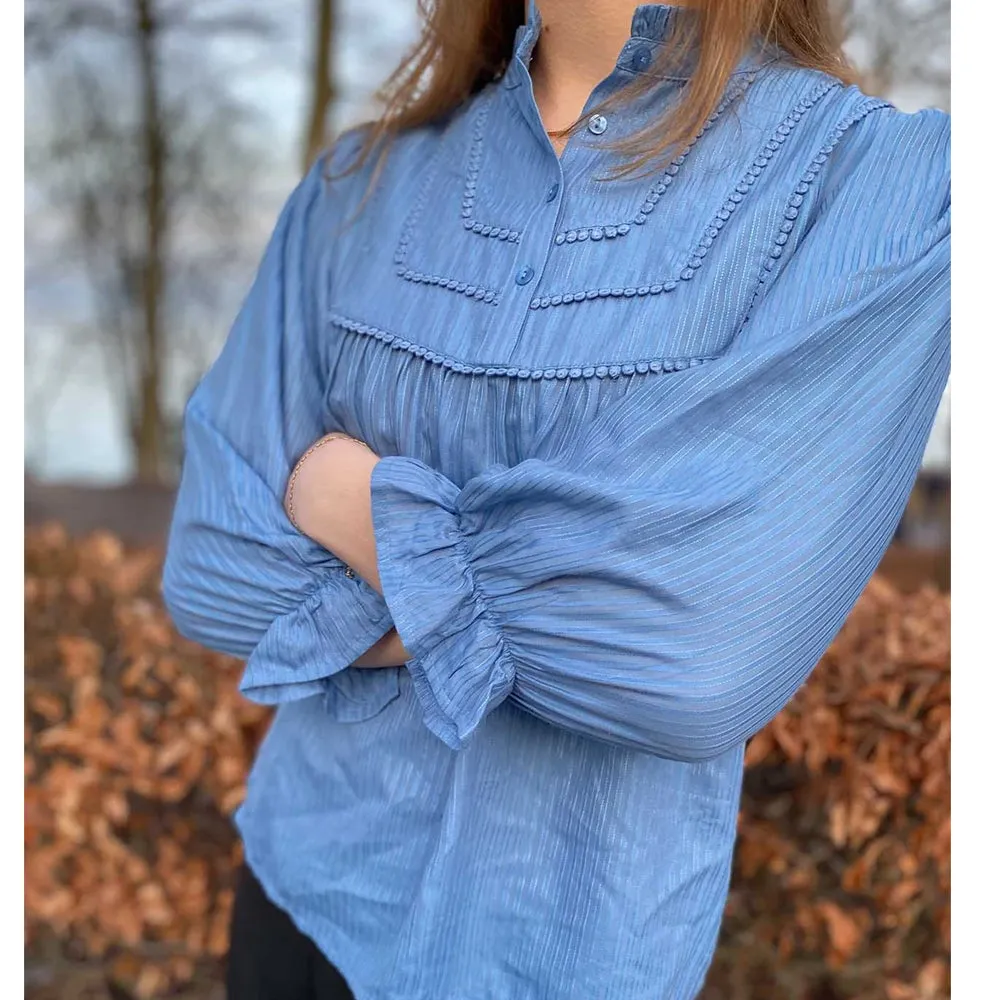 Huxi Shirt Dusty Blue
