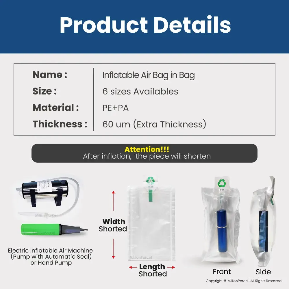 Inflatable Air Bag in bag | Protective Air Column Bag In Bag