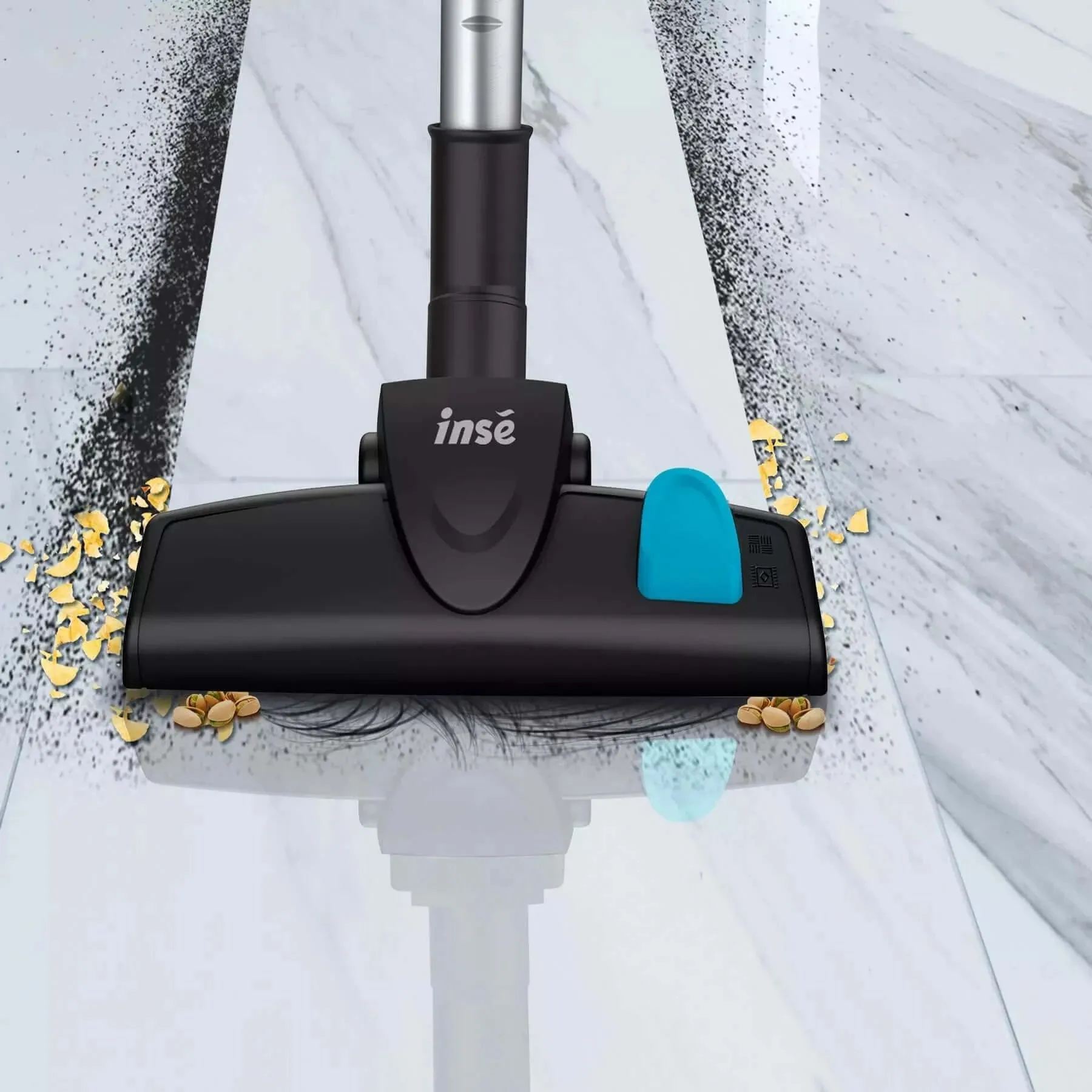 INSE I5 Corded Stick Vacuum 600W 18Kpa for Hardwood Floor Pet Hair