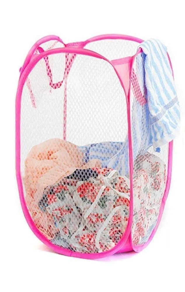 Kuber Industries Nylon Mesh Laundry Basket, 20Ltr (Multi)-CTKTC026034