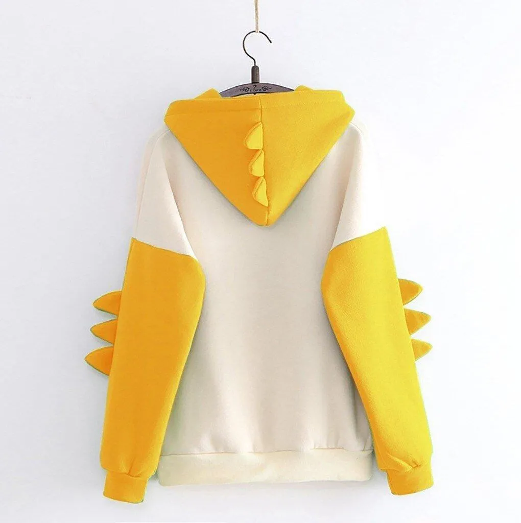 Little Monster Japanese Kawaii Cartoon Dinosaur Hoodie Sweatshirt