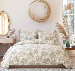 Navagraha Glace Cotton All Around Elastic Fitted Printed King Size Double Bed Bedsheet with 2 Pillow Cover (72"x78") (COLOUR-05)