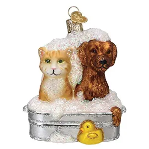 Old World Christmas Bubble Bath Buddies Ornament