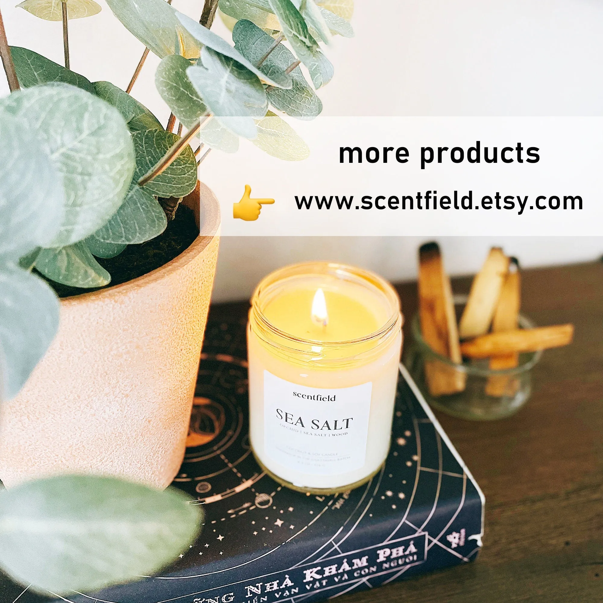 Personalized Soy Candle Mother's Day Gift - Minimalist Custom Mom Birthday Gift - Vegan Aesthetic Candle Gift for Mom - I Love You Mom