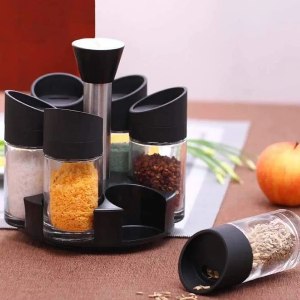 Rotating Spice Organizer With 6 Jars F49-8-964