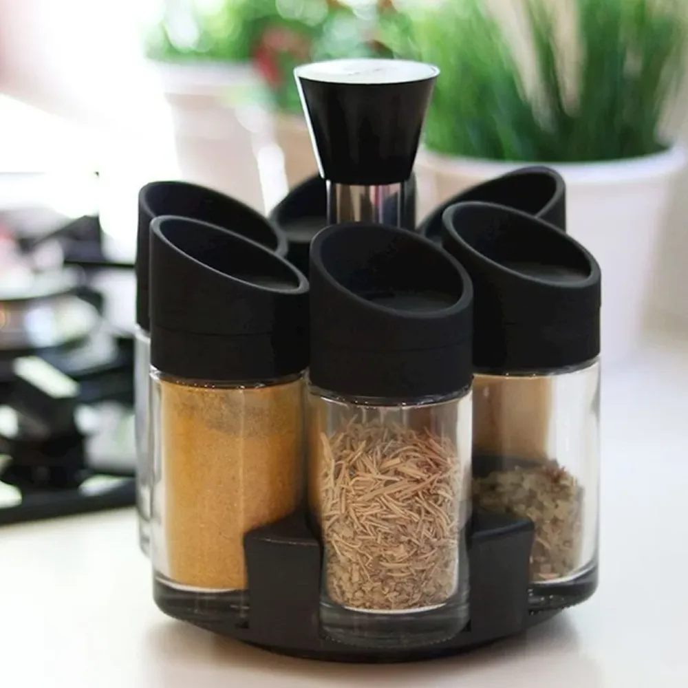 Rotating Spice Organizer With 6 Jars F49-8-964