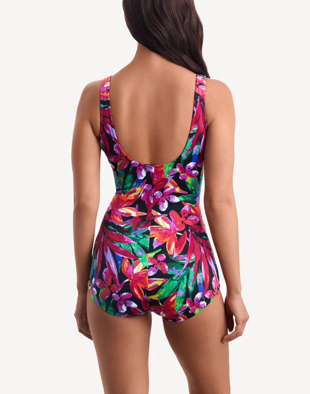 Secret Jungle Girl Leg Polyester One Piece Swimsuit