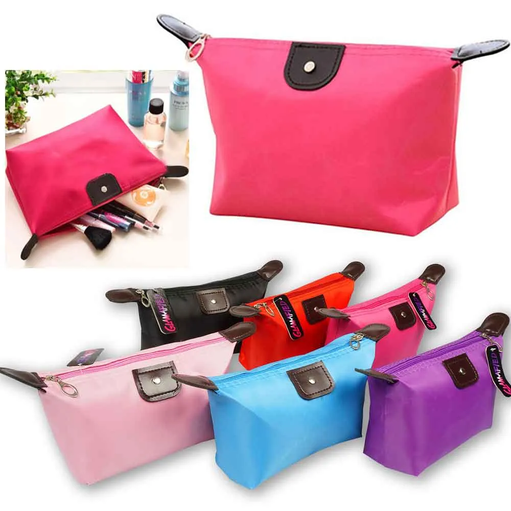 Small Makeup Bag Purse Travel Cosmetic Bag Makeup Portable Zipper Pouch Women