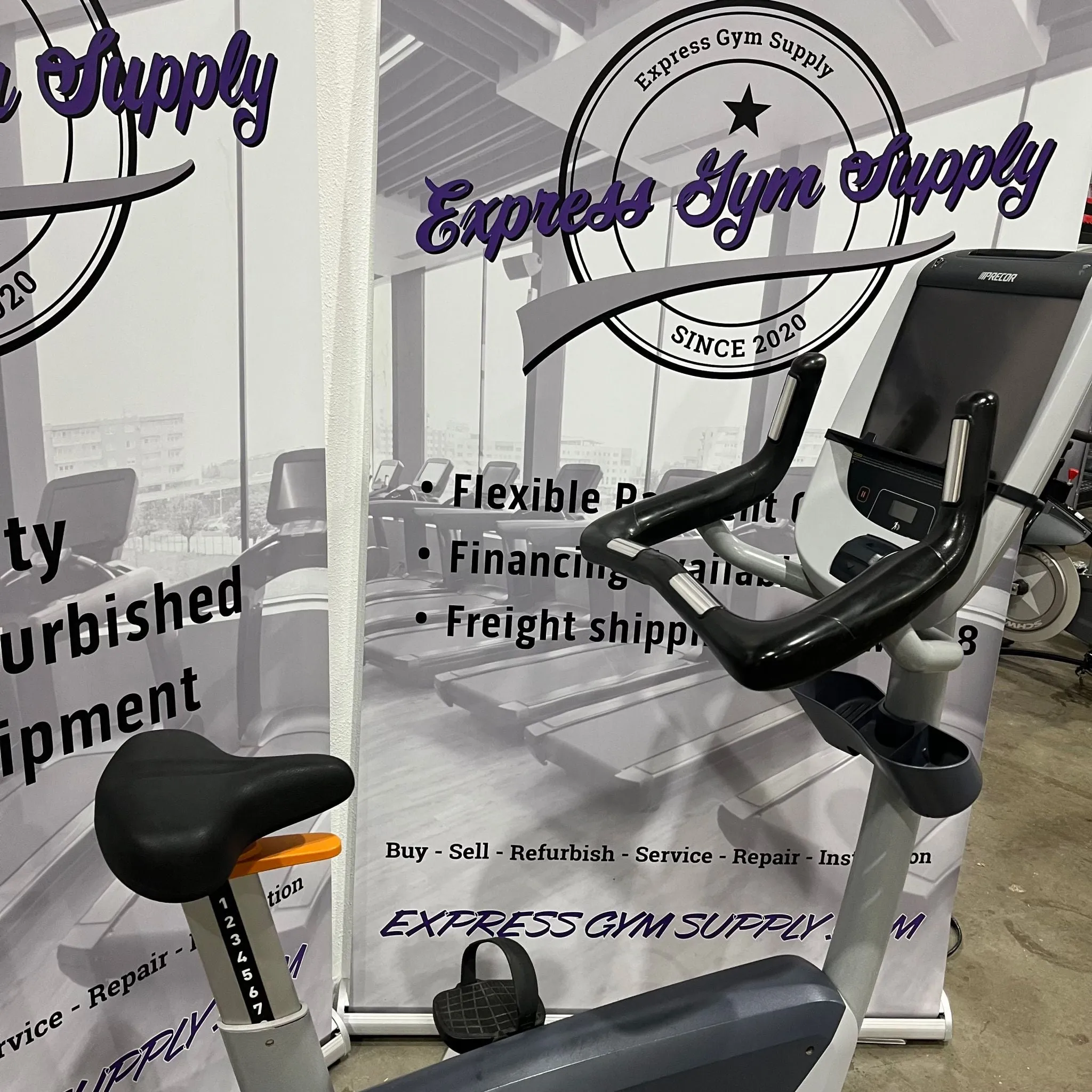 Used Precor UBK 885 Upright Bike With P80 Console