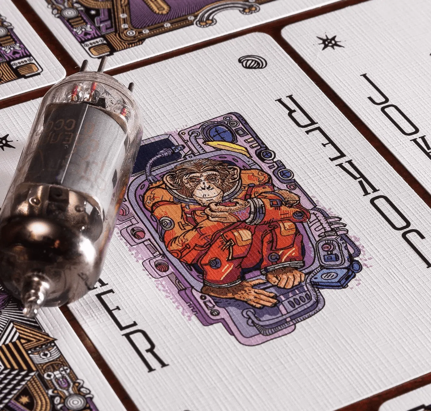 Vacuum Tube Space Playing Cards