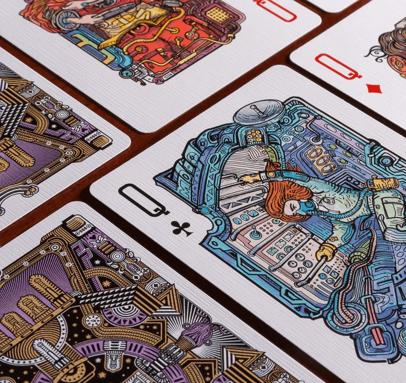 Vacuum Tube Space Playing Cards