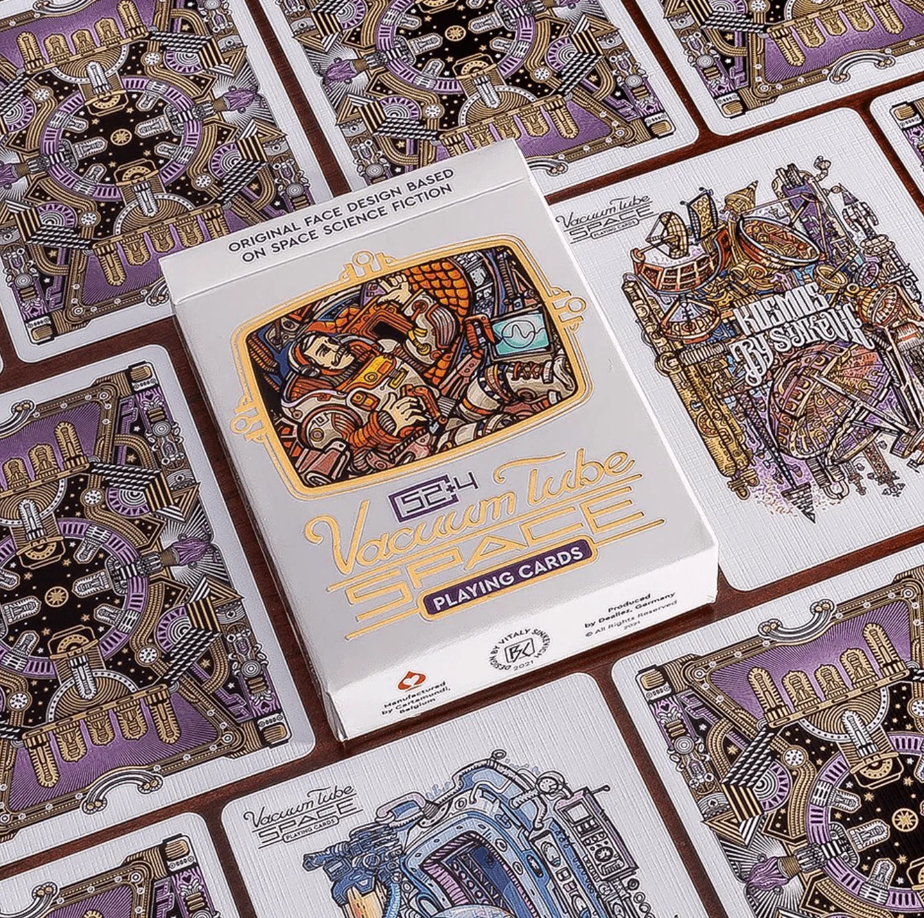 Vacuum Tube Space Playing Cards