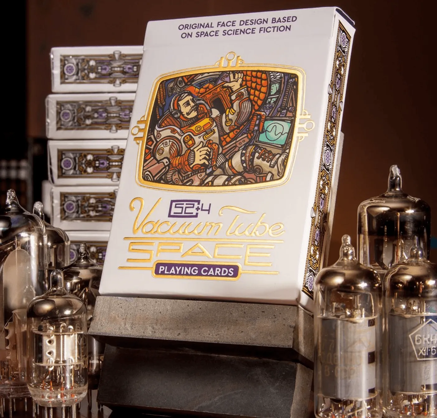 Vacuum Tube Space Playing Cards