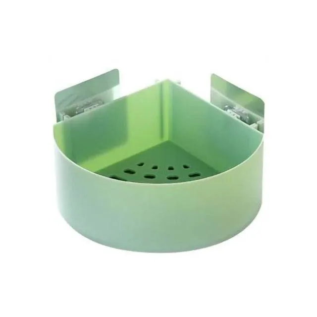 Wall Mounted Bathroom Shelf Durable Suction Cup Corner Drainage Shelf Dish