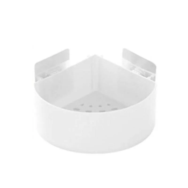 Wall Mounted Bathroom Shelf Durable Suction Cup Corner Drainage Shelf Dish