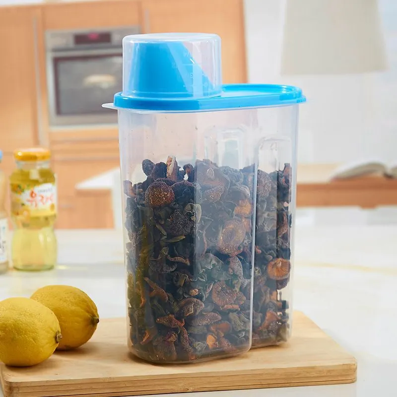 Wasel Plastic Dried Food Storage Containers Lids Box Jars Airtight Cereal Rice