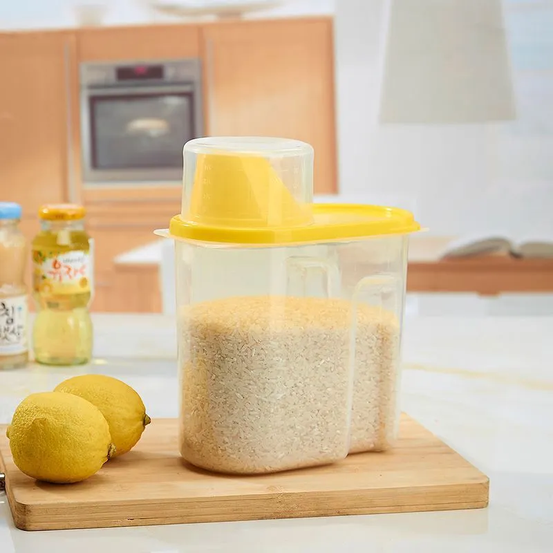 Wasel Plastic Dried Food Storage Containers Lids Box Jars Airtight Cereal Rice