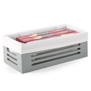 Wooden Gray Storage Bins - Extra Small