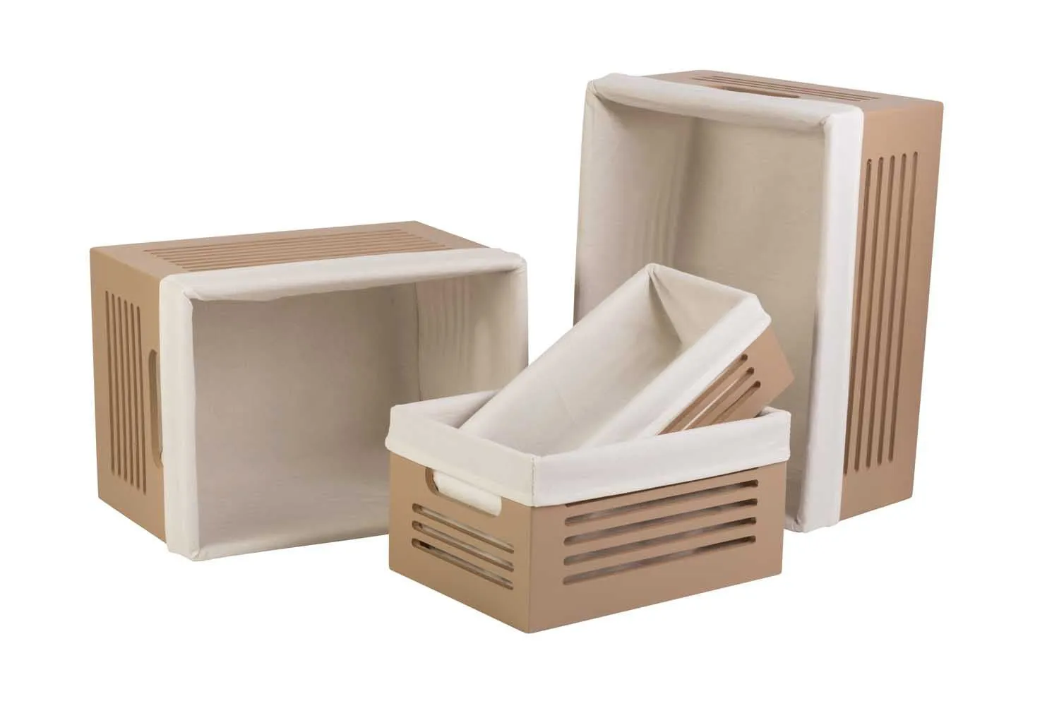 Wooden Tan Storage Bins - Medium  (Wholesale)