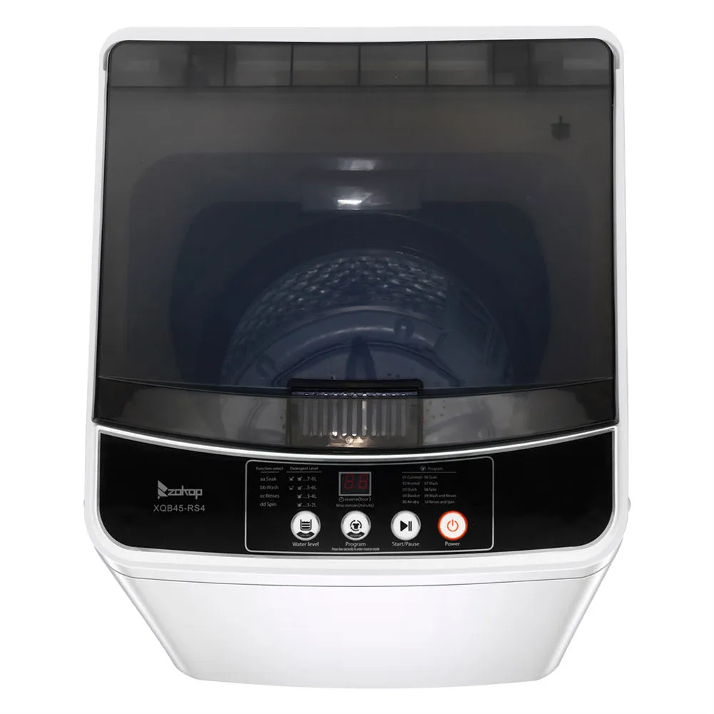 ZOKOP Full-automatic Washing Machine Portable Compact 10 Lbs Capacity Grey